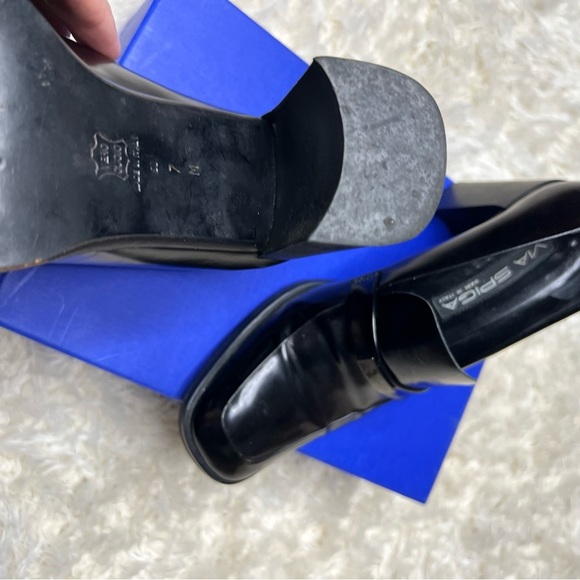 Via Spaga black block heels size 7 - Picture 2 of 8